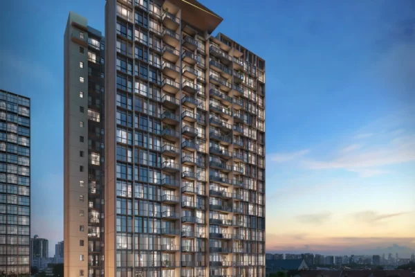 Tembusu Grand Aerial single block night Clementi Ave 1 Aerial single block night