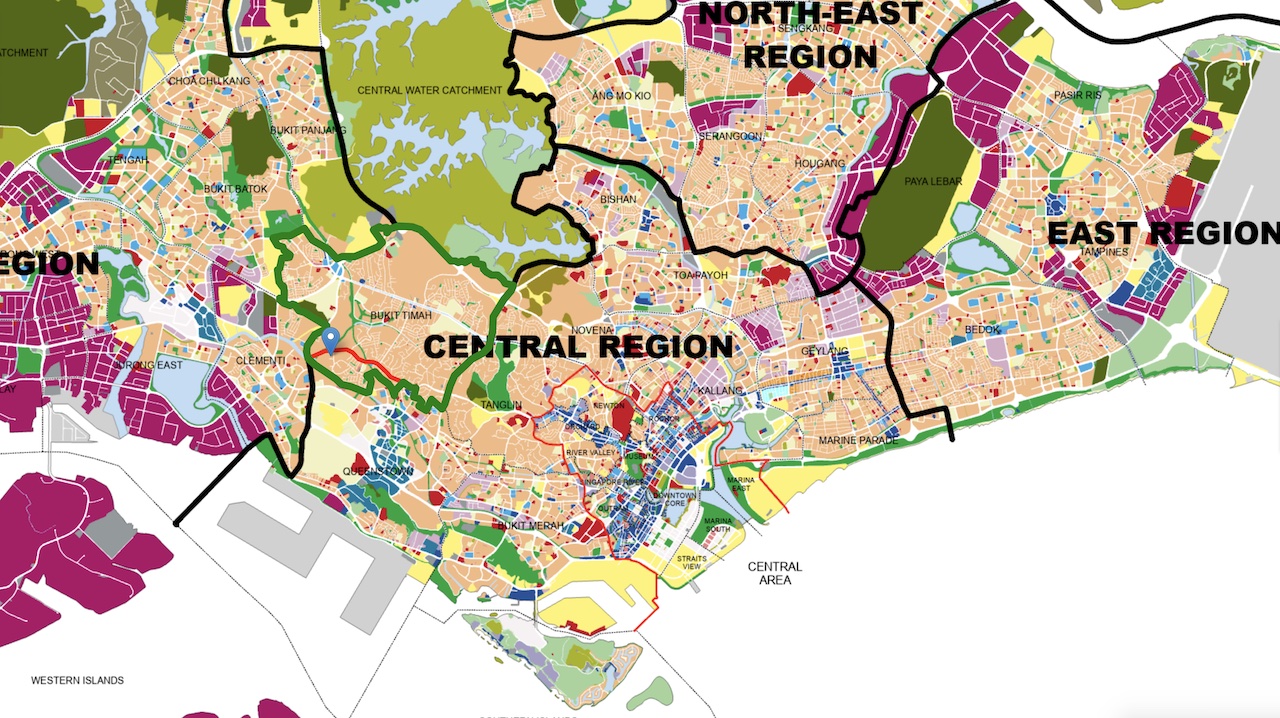 Pinetree Hill Central Region Map