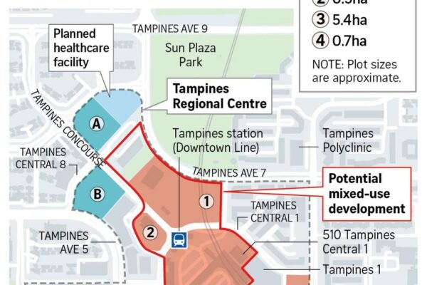 Tampines Regional Centre to Welcome More Homes Offices and Amenities